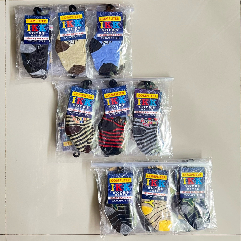 GROSIR 1 LUSIN (12PC) kaos kaki COMPUTER bayi/kaos kaki bayi new born