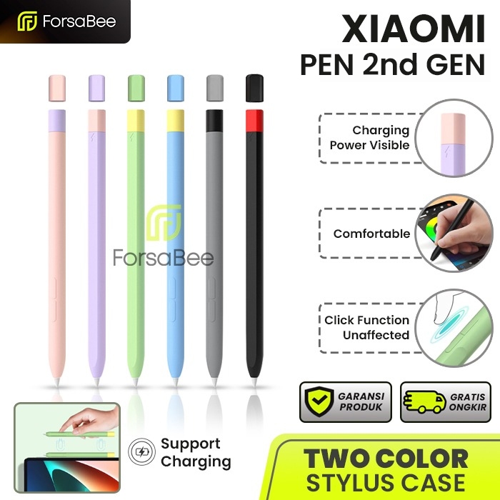 FORSABEE - Silicone Case for Xiaomi Smart Pen Gen 2 / 2nd Generation Soft Casing Protective Cover Sa