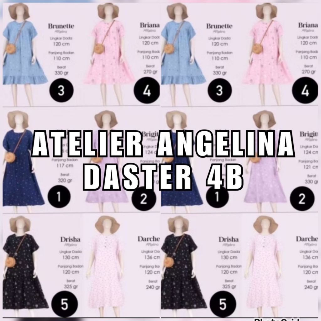 ATELIER ANGELINA - 4B 2D BLAIR BRIGITTE BRUNETTE BRIANA DRISHA DARCHELLE - SPRUCE FRUIT - VINTAGE DA