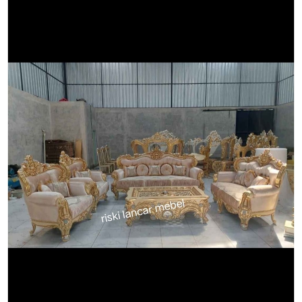 kursi tamu jati ukir mewah royal sultan bellagio ganesha sofa mewah jepara