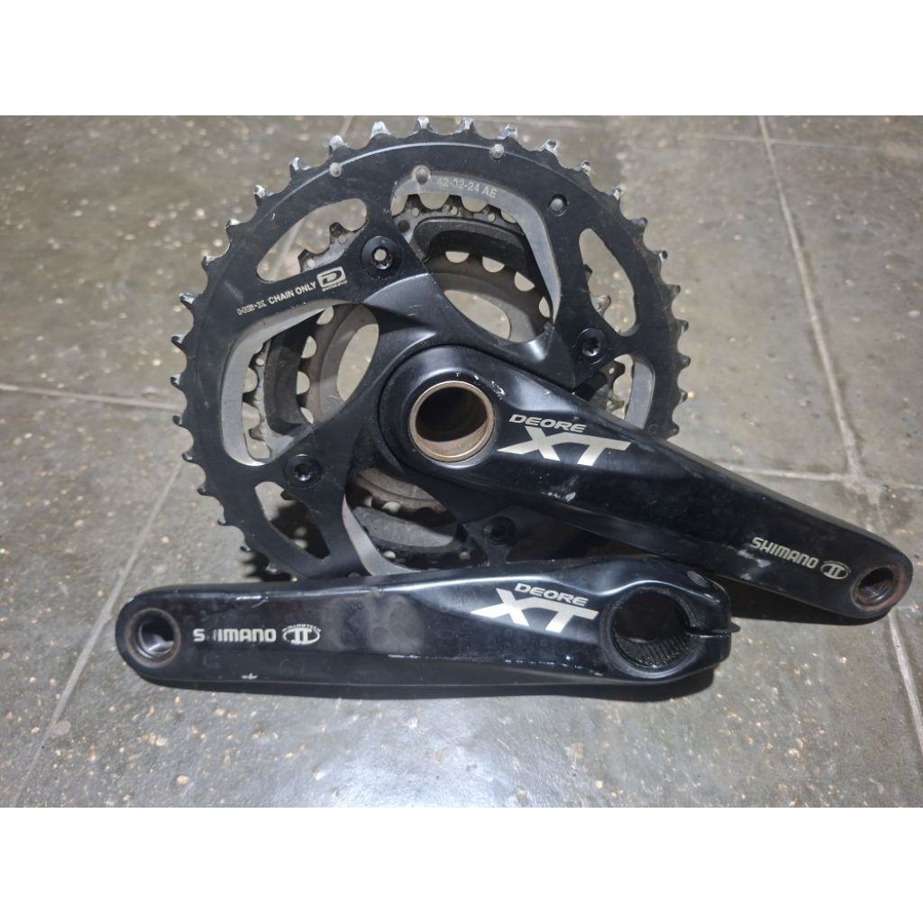 crank shimano deore xt triple