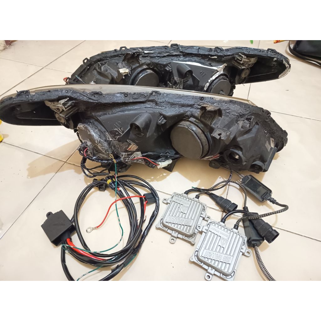 set headlamp civic fd