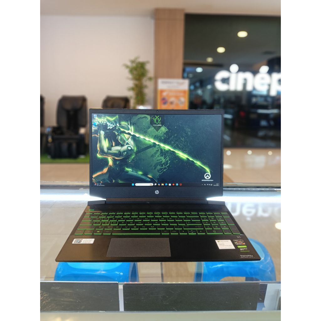 HP Pavilion Gaming 15 AMD Ryzen 5-5600H Ram 16GB SSD 512GB Nvidia GTX1650 4GB Layar 15.6'" FHD 144Hz