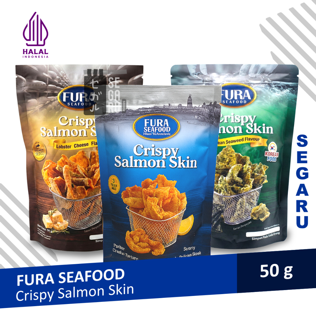 Fura Seafood Crispy Salmon Skin Snack | Keripik Kulit Ikan Salmon