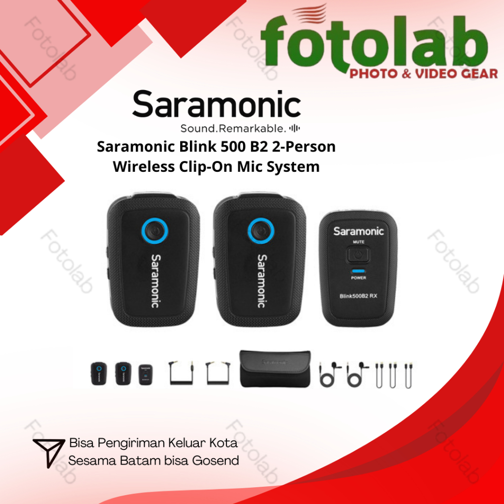 Mic Saramonic Blink 500 B2 2-Person Wireless Clip-On Mic System
