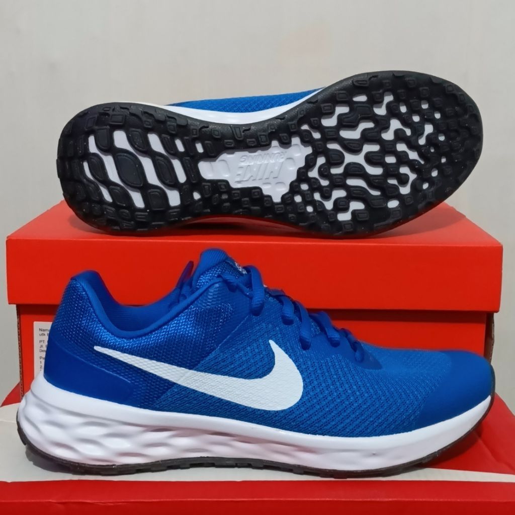 sepatu Anak Nike Revolution 6 NN Gs game royal/white (DD1096 411)