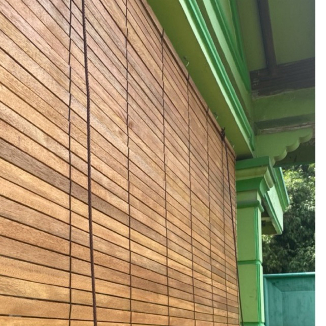 Tirai Kayu Premium/ Krey Kayu/ super awet dan tahan cuaca/ penghalau panas dan hujan