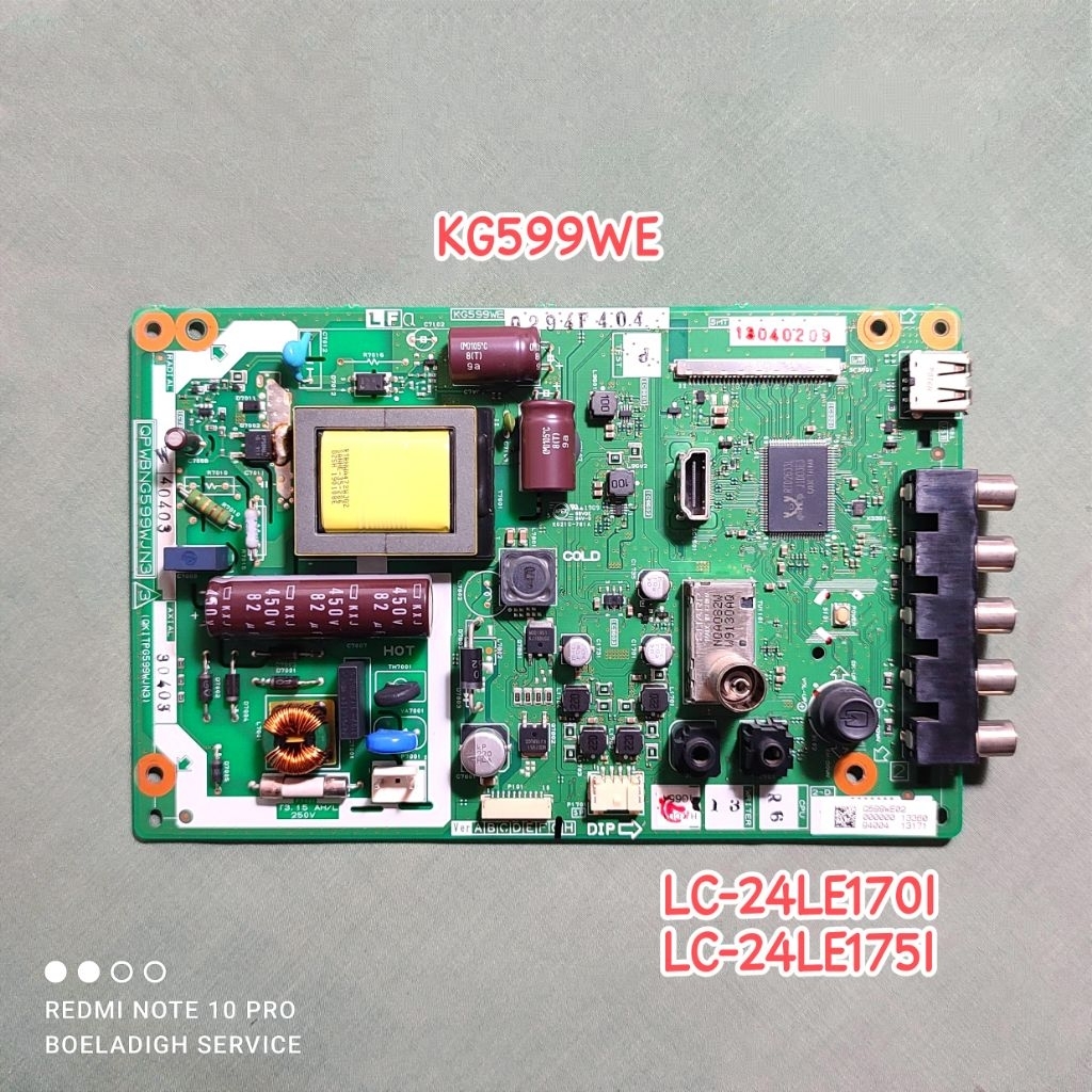 MB Mainboard TV LED Sharp LC-24LE170I LC-24LE175I KG599WE