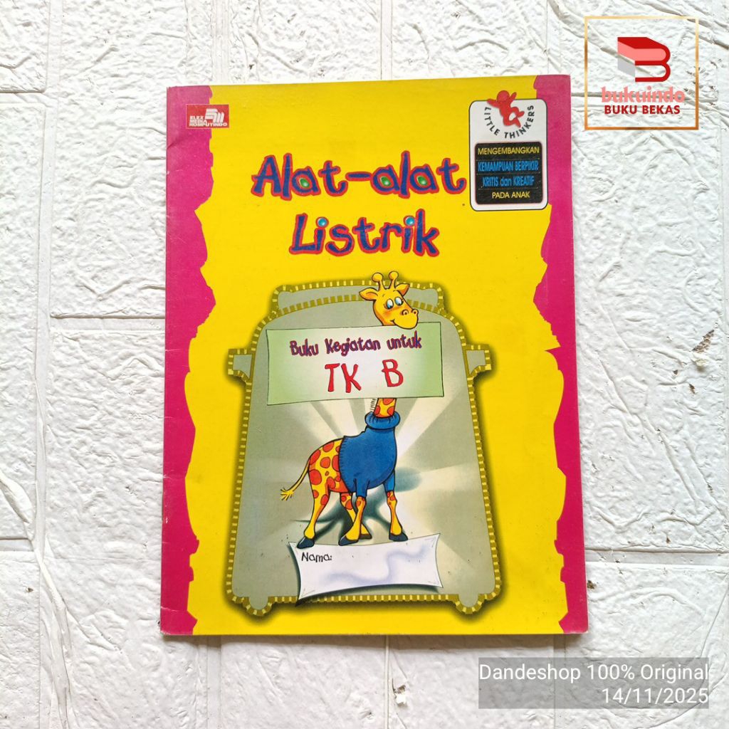 (ex perpus) Alat Alat Listrik - Buku Kegiatan Untuk TK B - Buku Cerita Anak Bekas Preloved