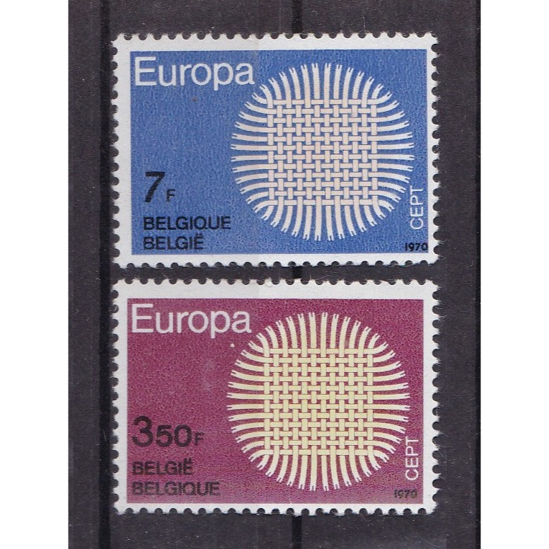 S0174 Prangko Belgia 1970 EUROPA Stamps Komplit set 2v Mnh