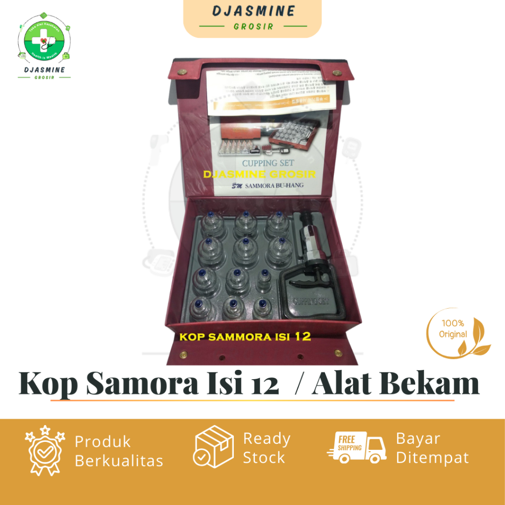 Kop Samora Isi 12  / Alat Bekam Sammora / Kop Samora Bekam