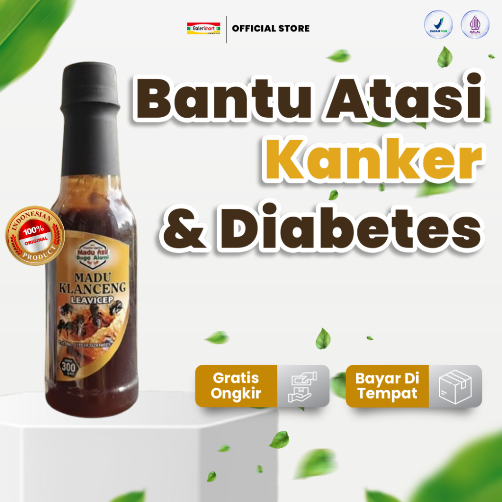 Madu Klanceng Propolis Leavicep 300gr Rasa Manis Asam