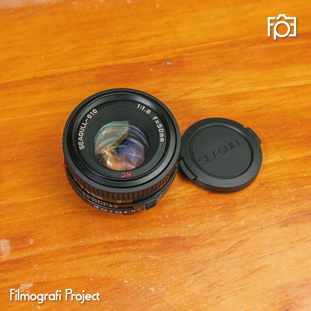 Lensa Seagull-610 50mm f/1.8 | Mount Minolta MD - Manual SLR Tustel Analog 35mm