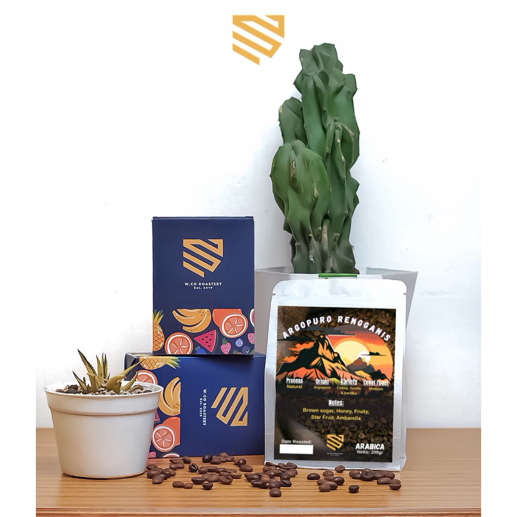 Biji Kopi Arabika Argopuro Rengganis Arabica Coffee Beans W. Coffe Roastery 200 Gram Coffe Biji Bubu