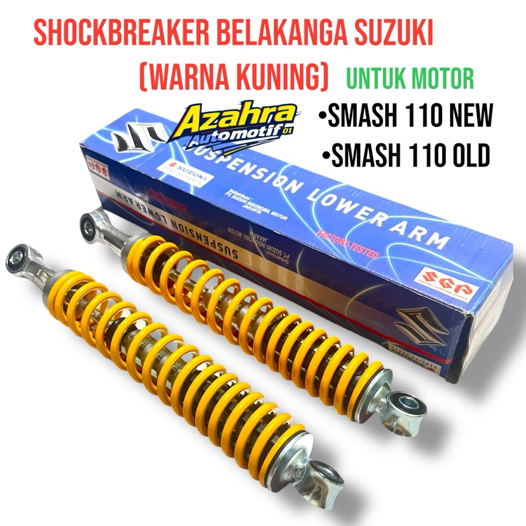 ShockBreaker Shock Belakang Set Kiri Kanan Suzuki Smash 110 New Smash 110 OLD/Lama (Kuning)