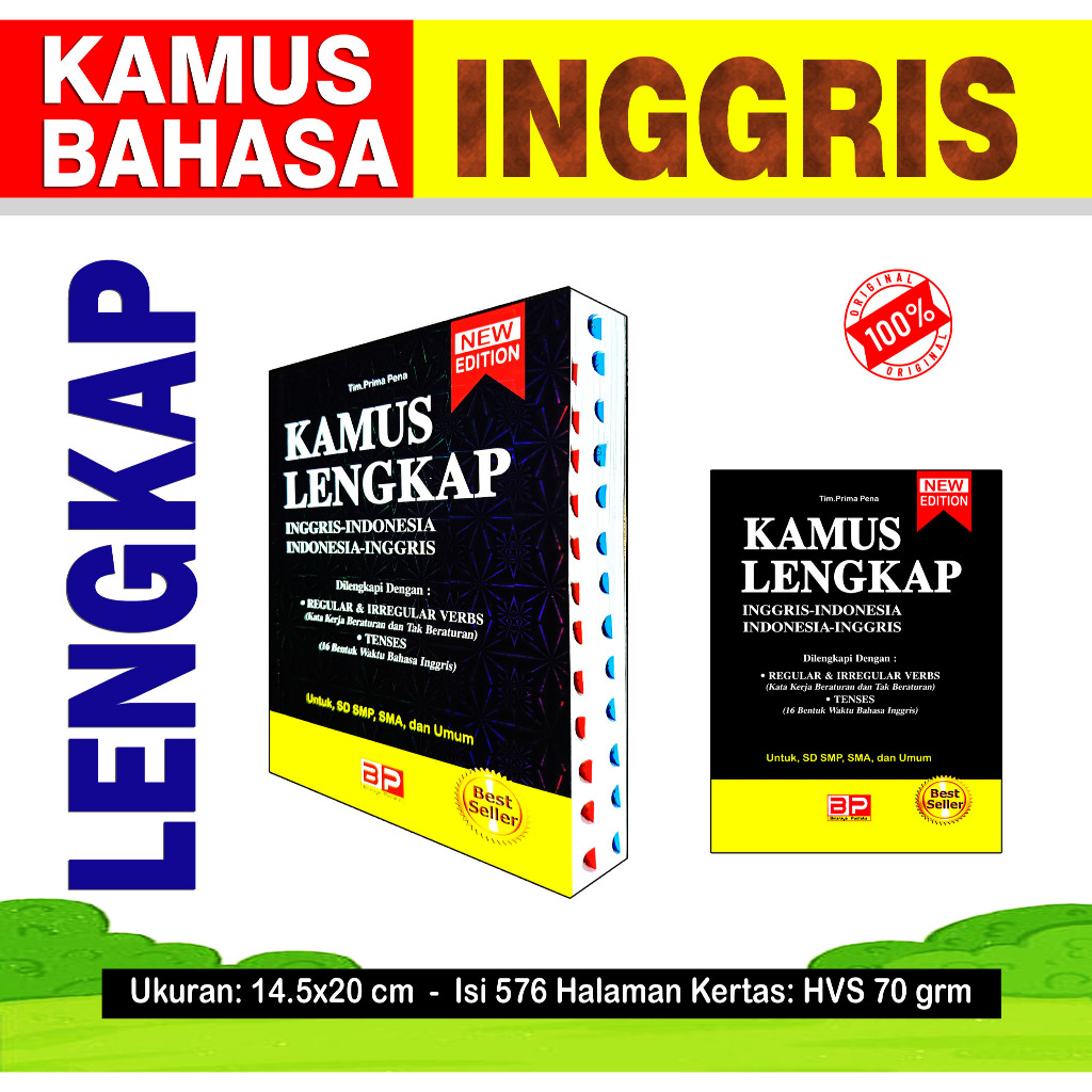 Kamus Lengkap Bahasa Inggris/Hvs/Cover Hitam/BP