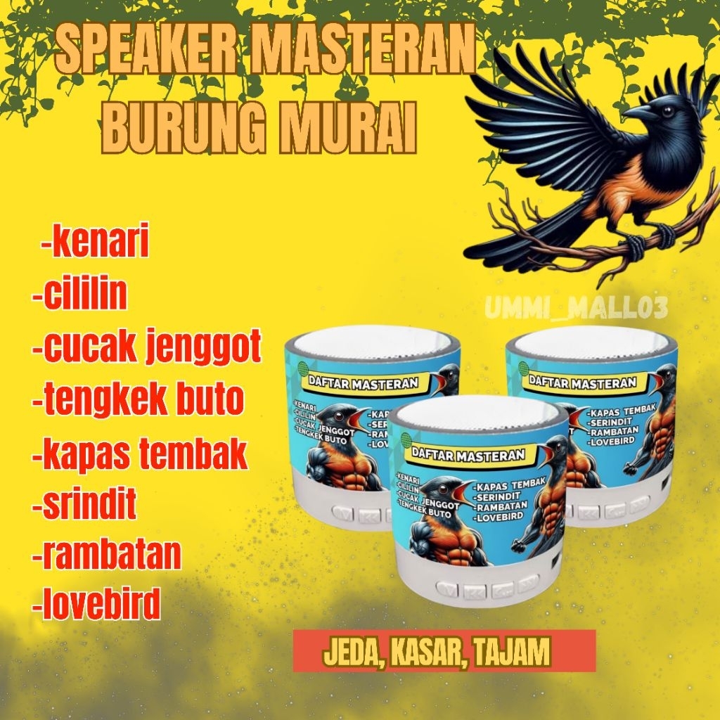 SPEAKER MP3 MASTERAN BURUNG MURAI TERMURAH