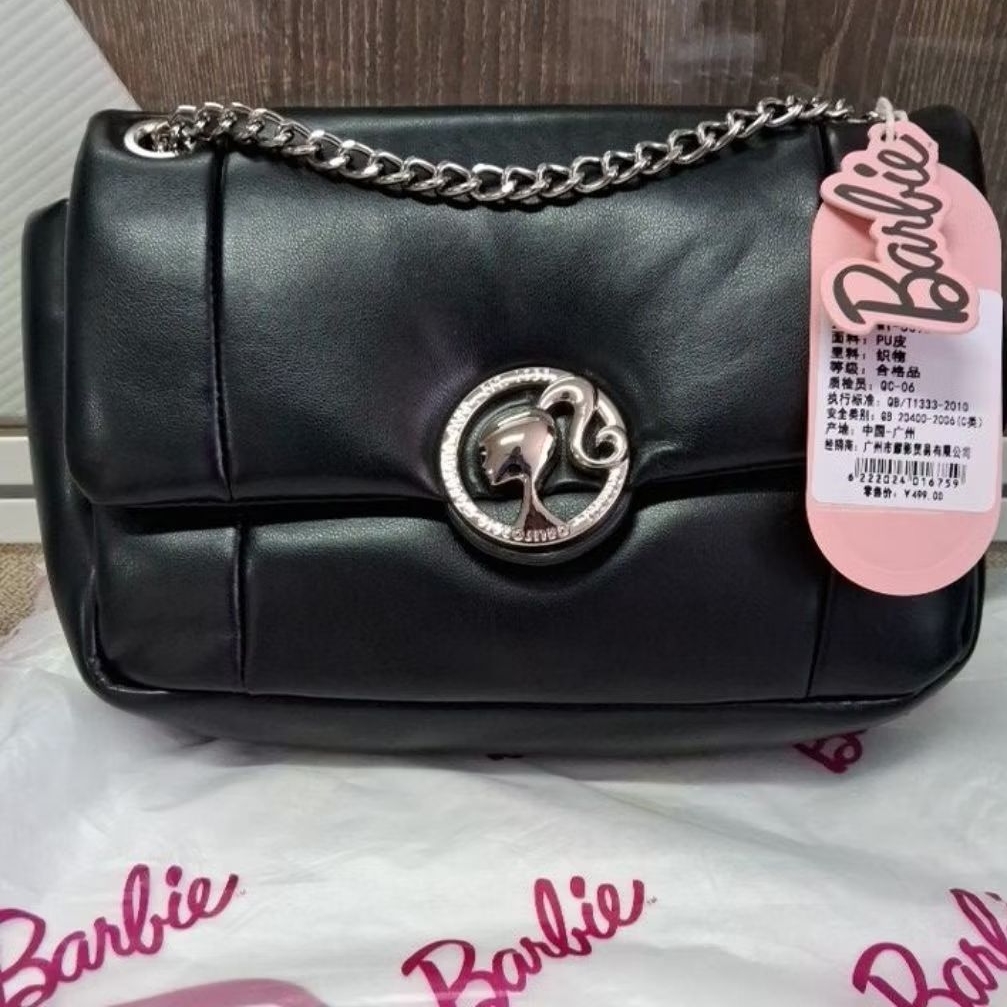 tas barbie pillow squishy hitam