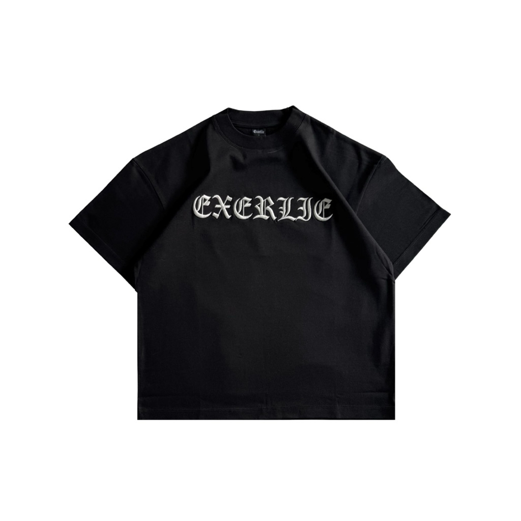 EXERLIE ESSENTIALS TEE BLACK