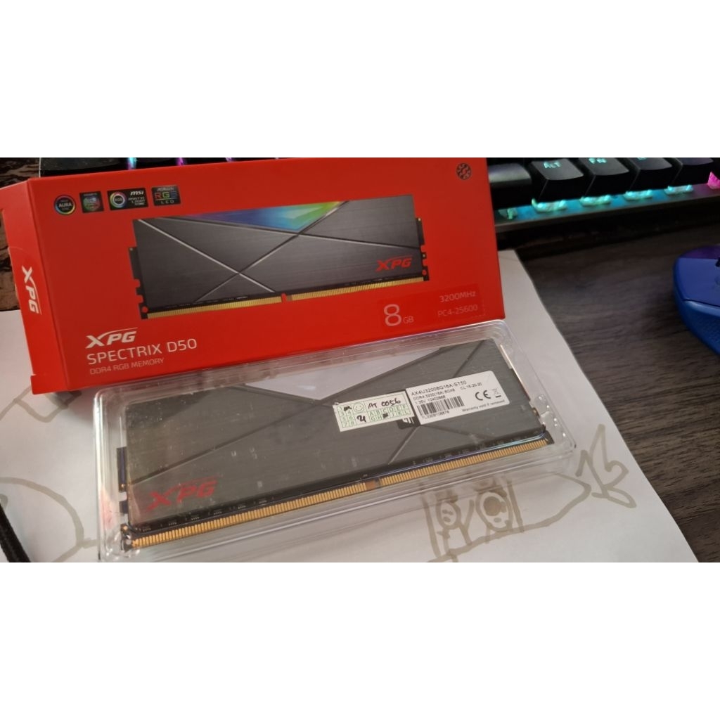 RAM PC DDR4 8GB RGB Memory 3200 MHz| XPG Spectrix D50