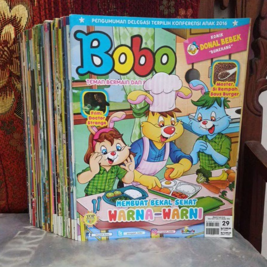 Majalah Bobo Original Bekas dari mulai tahun 2010, 2011, 2012, 2013, 2014, 2015, 2016 Boleh Beli Sat