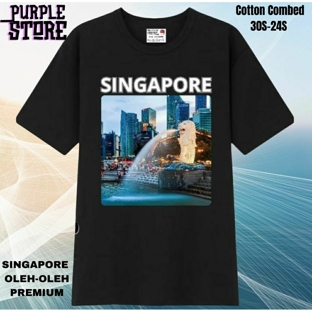 Kaos Singapore Kaos oleh oleh