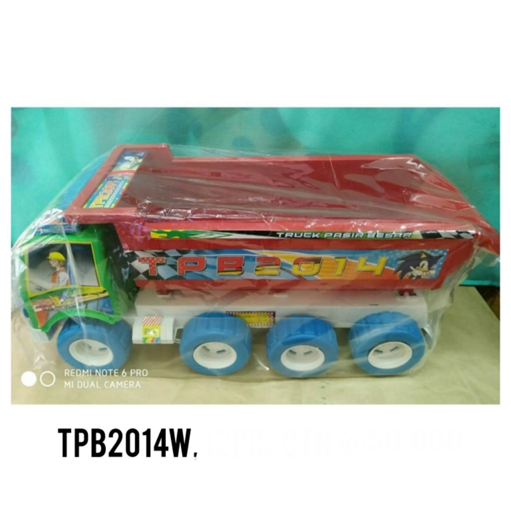 KIDZOONAA -   MAINAN ANAK MOBIL TRUCK BAK PASIR JUMBO + SEKOP MURAH BERKUALITAS TPB2014W