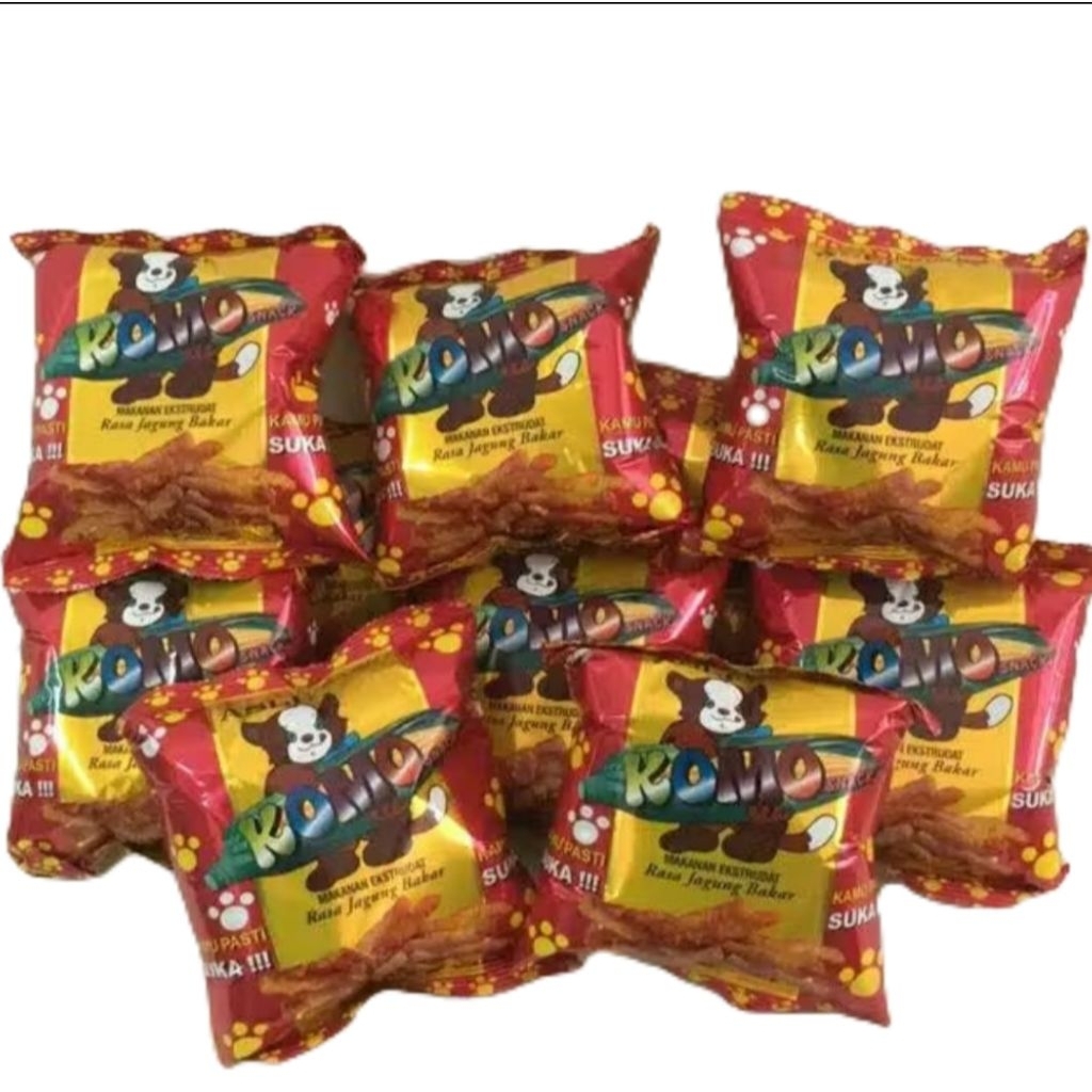 Snack Chiki Komo,Snack Chiki Jadul,Snack Chiki Viral 1 Renceng