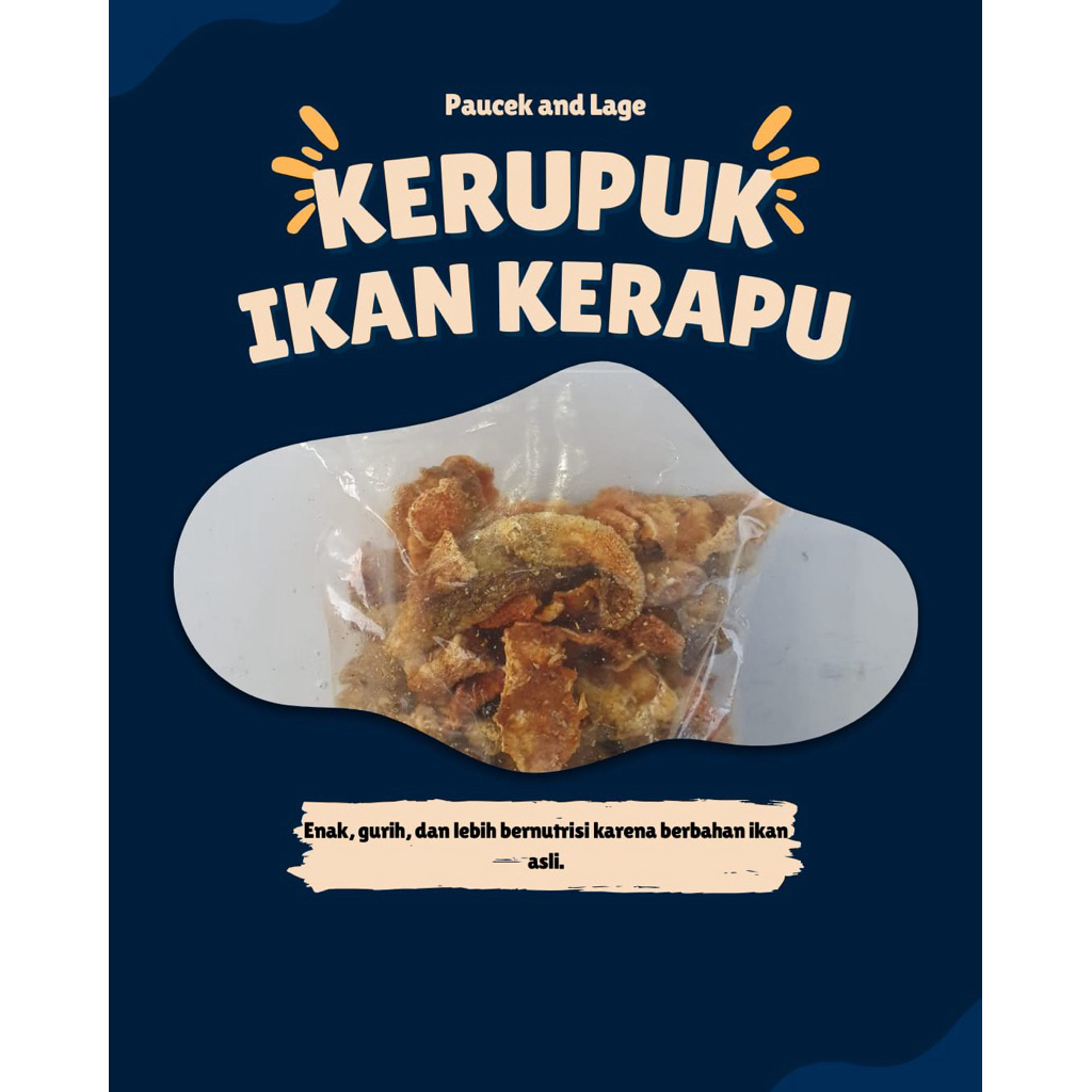 kerupuk ikan kerapu 1kg mentah