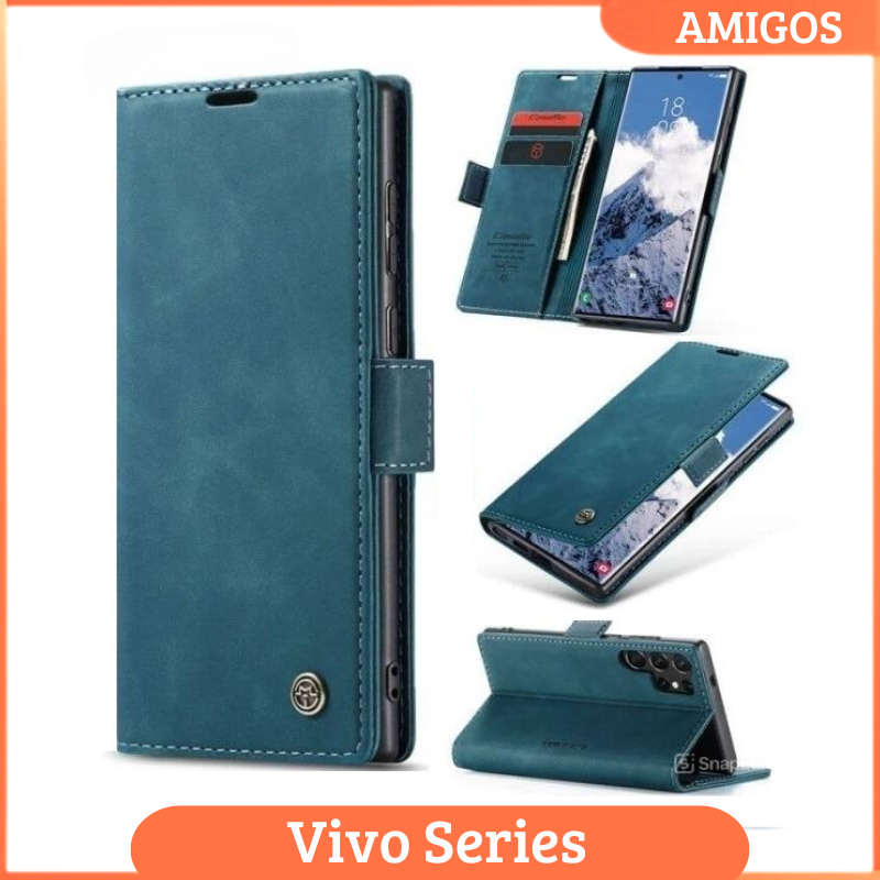 Case Flip Cover Wallet Caseme Vivo Y12S Y16 Y20 Y20S Y22 Y22S Y27 Y36 Flip Cover Premium Design