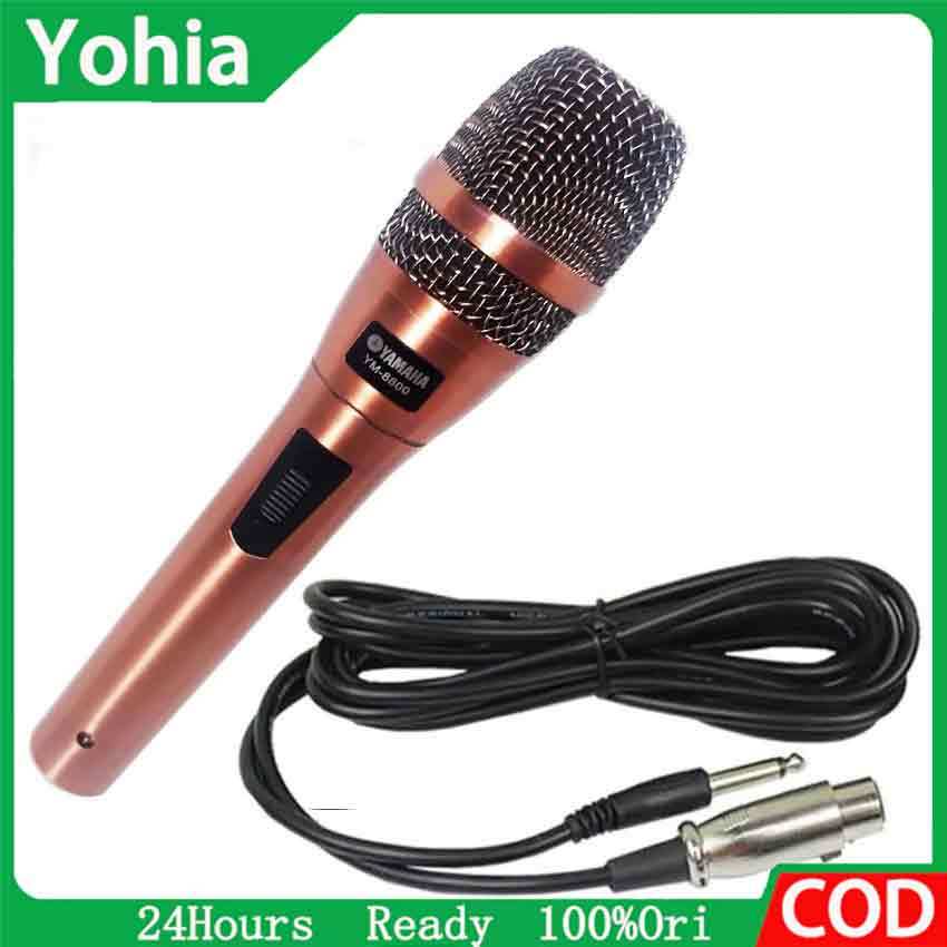 Mic Yamaha Microphone Kabel YM 8800 Super Body Besi Plus koper mic kabel YAMAHA YM-8800 Microphone t