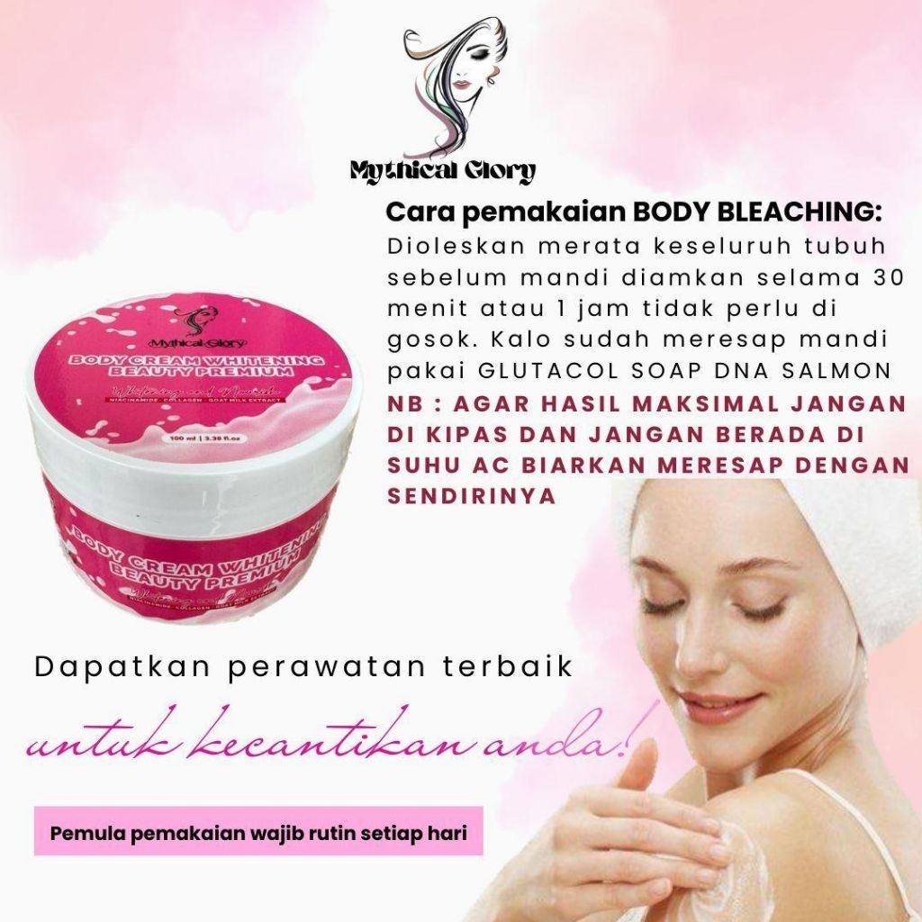 Body cream/Body Bleacing whitening Mythical glory