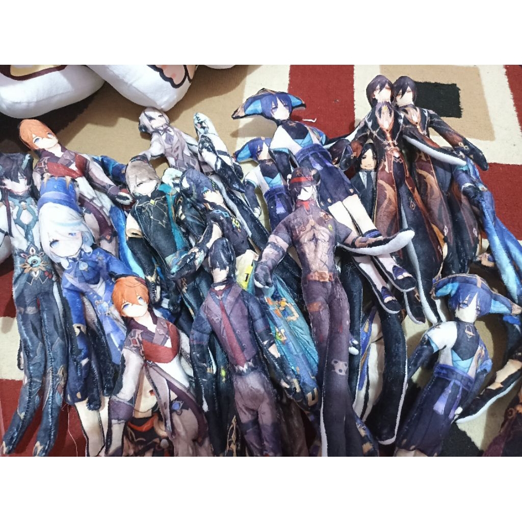 custom boneka gepeng boneka jelek plushie genshin impact honkai star rail wuthering waves uma musume