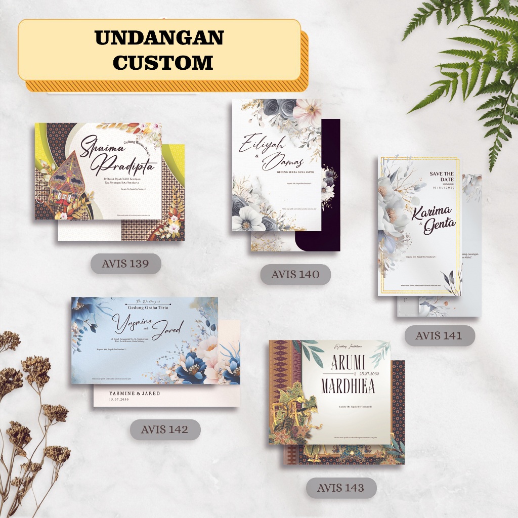 UNDANGAN PERNIKAHAN/KHITANAN SANGAT COCOK UNTUK ANAK MUDA & ORANG TUA
