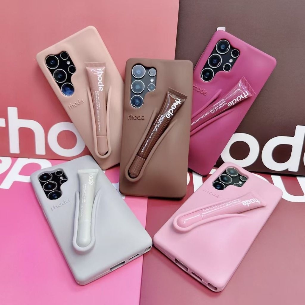 Rhode Peptide Lipstick Liptint Liqiud With Phone Case Silicone Jelly Redmi Note Series Case Softcase