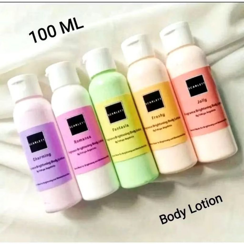 Scarlet BodyLotion mini 100ml & Shower | Kemasan Travel| Tester