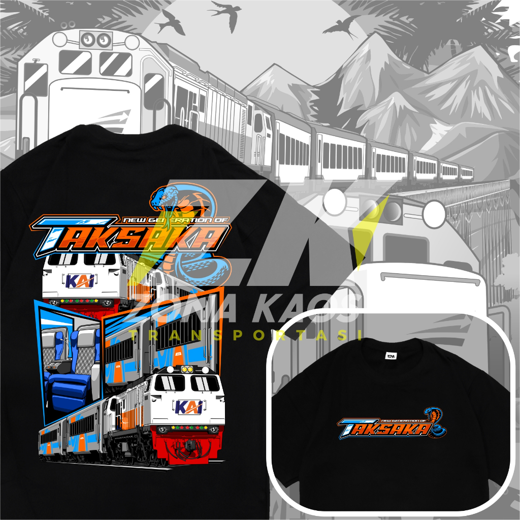 ( FREE STIKER ) KAOS KERETA API TAKSAKA KAI ANAK DAN DEWASA - BAJU KERETA API KAI ANAK DAN DEWASA