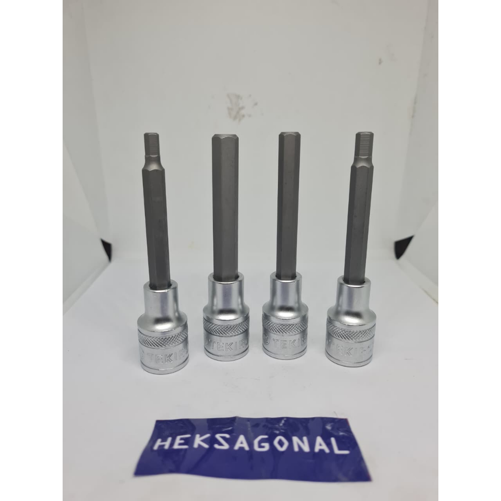 Tekiro mata kunci sock shock hex bit long type L ketok 1/2 inch BPN