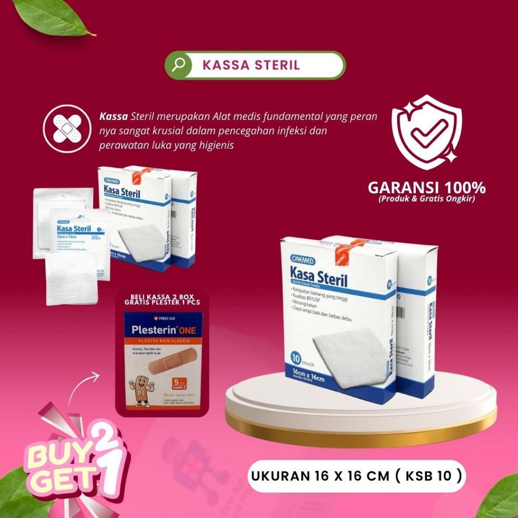 Onemed Kassa Steril 1 Box isi 10 pcs