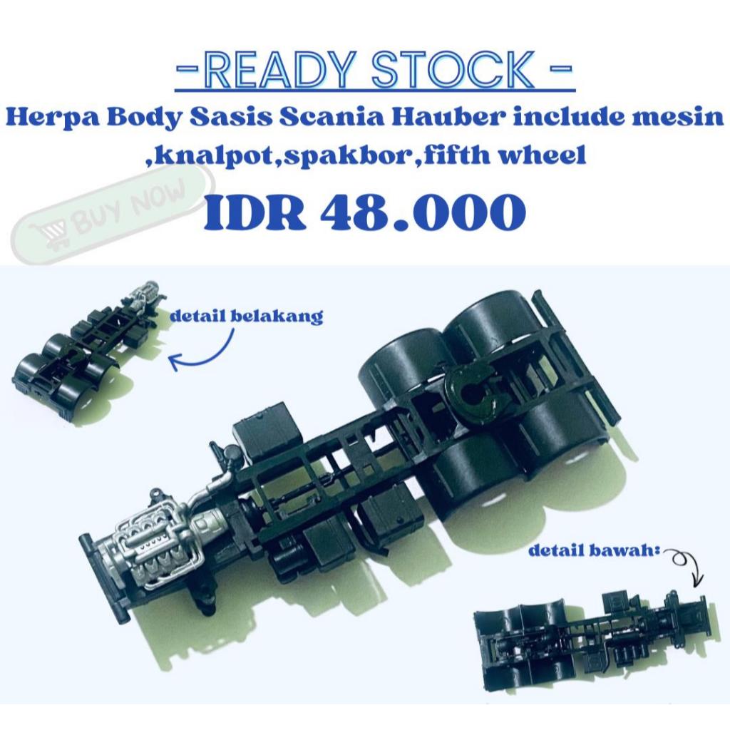 Herpa Body Sasis Scania Hauber 3 Axle