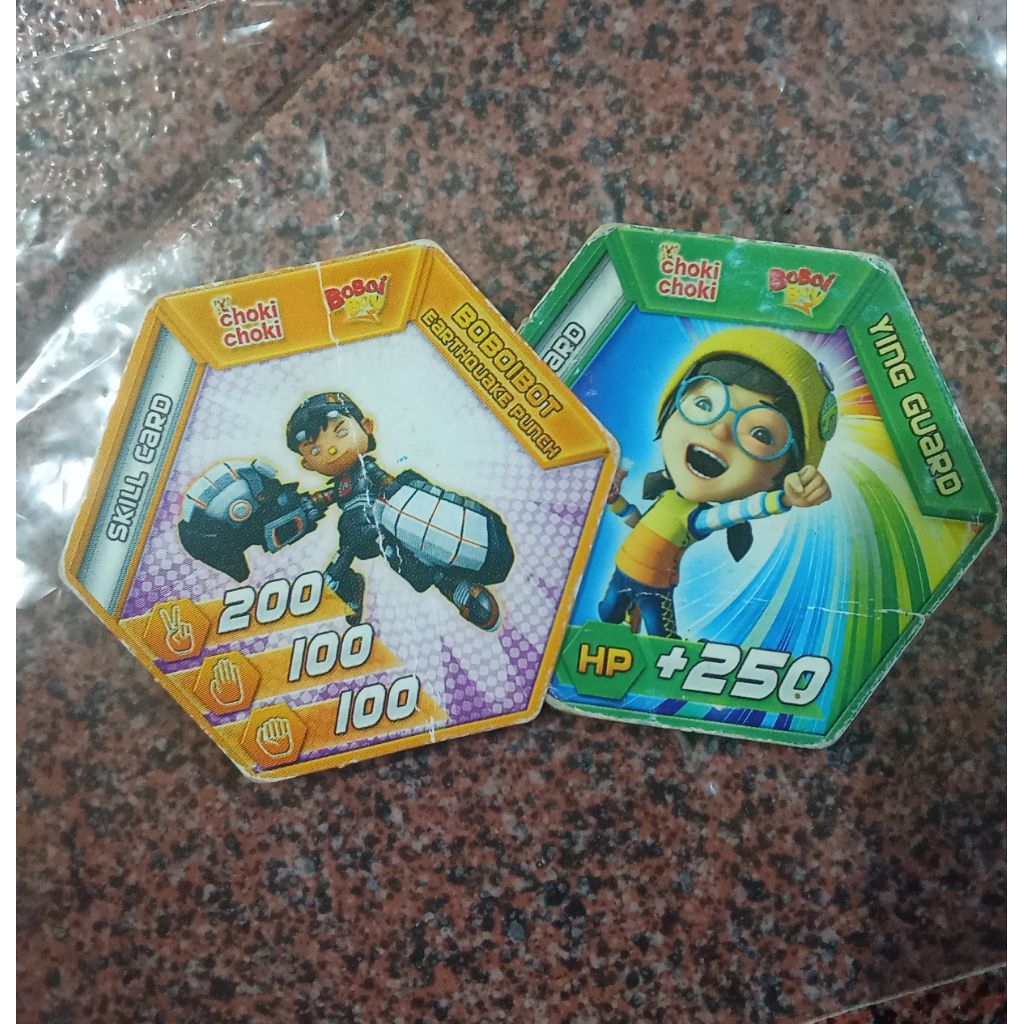 2 Kartu Choki Choki Boboiboy 2016