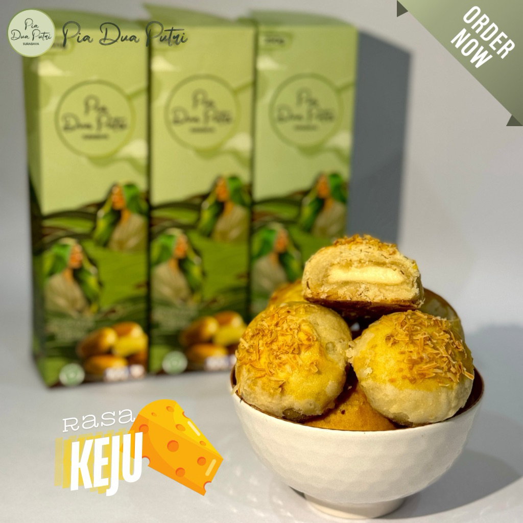 Kue Pia Bakpia Premium Rasa Keju Pia Dua Putri Oleh Oleh Khas Surabaya