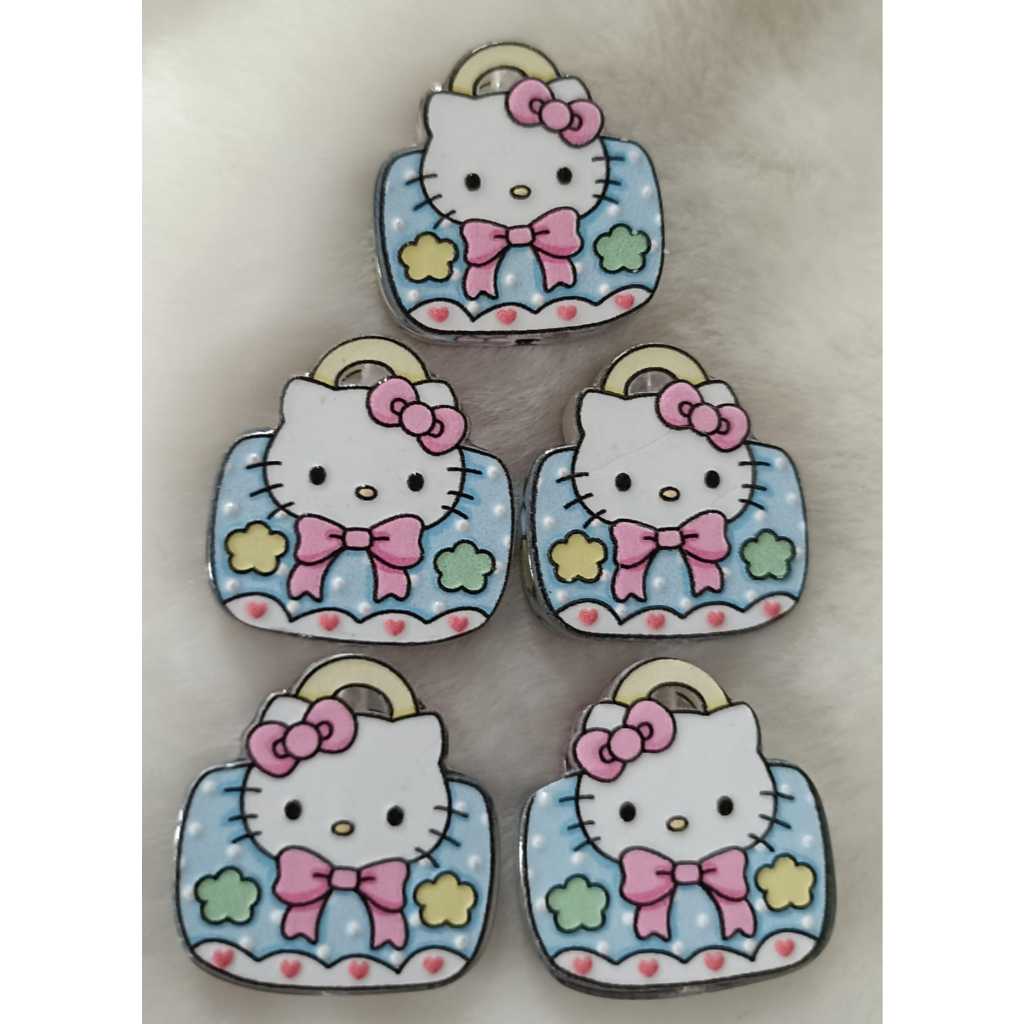 MANIK AKRILIK LUBANG TEMBUS TAS HELLO KITTY BIRU