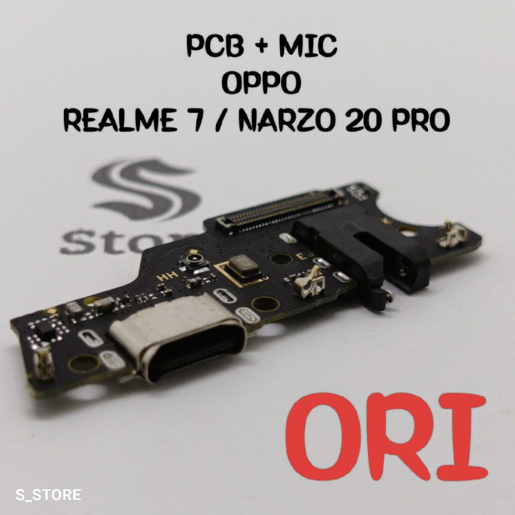 CONNECTOR CHARGER OPPO REALME 7 / REALME NARZO 20 PRO ORI + IC PAPAN KONEKTOR CAS OPPO REALME 7 ORI