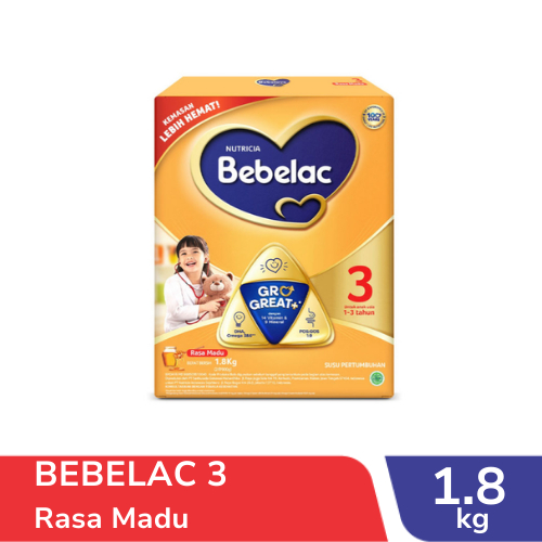 BEBELAC 3 /  BEBELAC 1+ ( USIA 1-3 TAHUN ) RASA MADU 1800GR