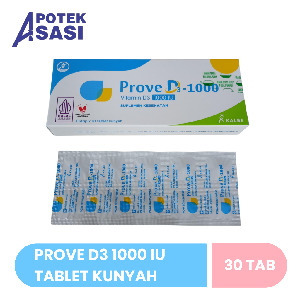 Prove D3 Tablet Kunyah - Vitamin D3 1000 IU