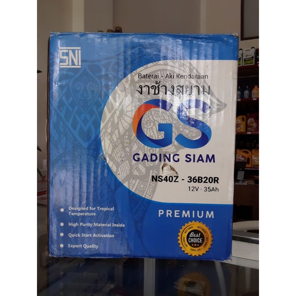ACCU GS GADING SIAM NS40ZL 35Ah 12V