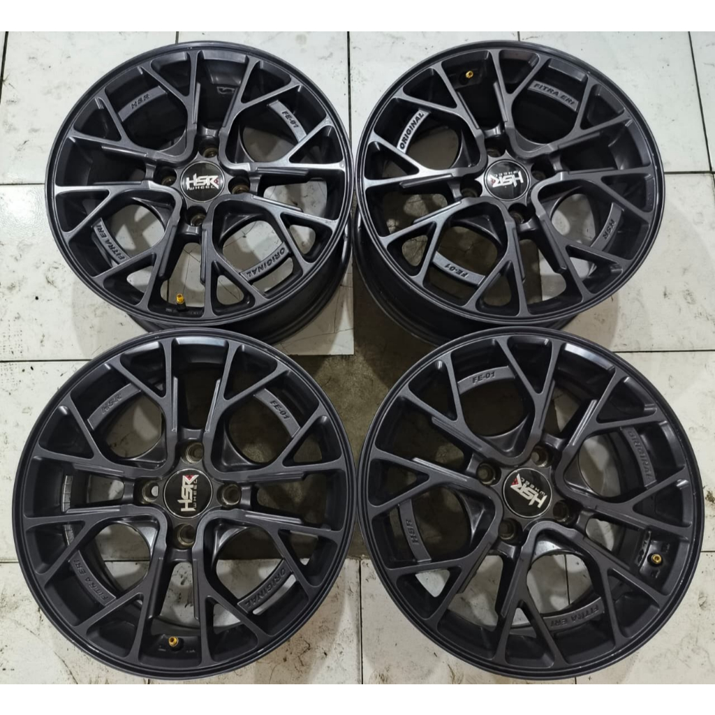 VELG MOBIL BEKAS HSR FE01 RING 15 LEBAR 6,5 LOBANG 4X100