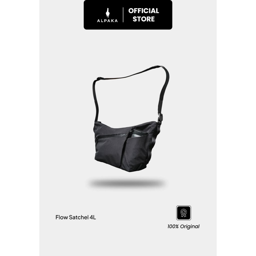 Alpaka Tas Selempang Pria Flow Satchel 4L Sling Bag