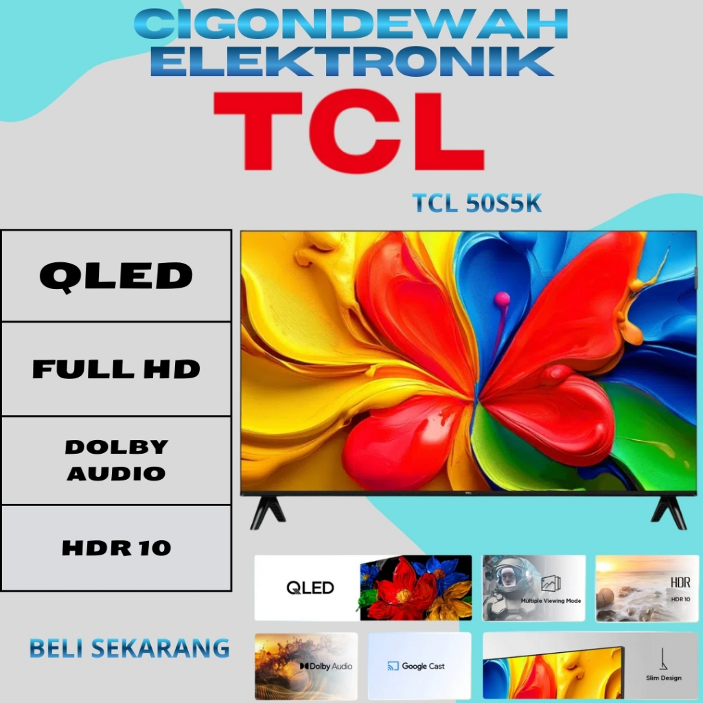TCL QLED 50S5K FULL HD DOLBY AUDIO